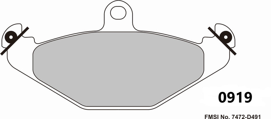 LOTUS Elise Rear Performance Brake Pads 0919 ProTrack