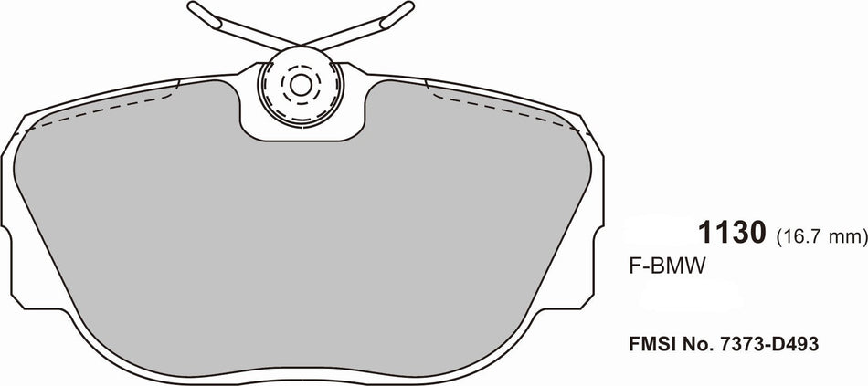 SAAB 9000 Front Performance Brake Pads 1130 ProTrack