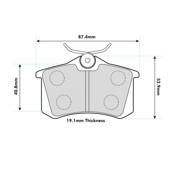 VW BORA with Lucas Rear Performance Brake Pads 1192 ProTrack