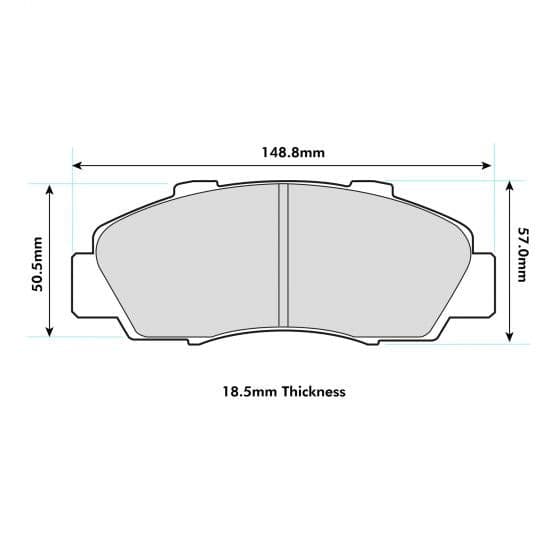Honda Integra DC2 Front Performance Brake Pads 1206 ProTrack