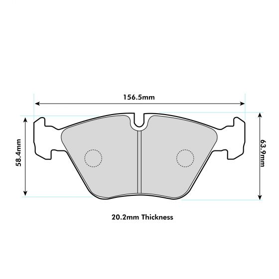 BMW E46 M3 Front Performance Brake Pads 1364 ProTrack