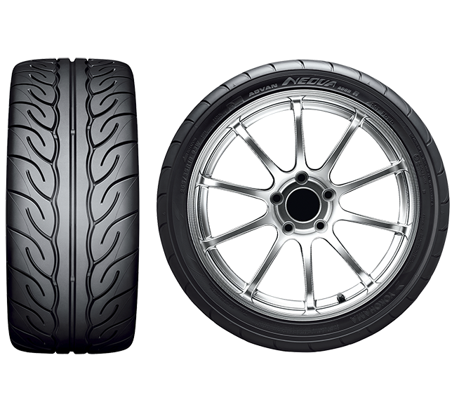 Yokohama ADVAN NEOVA AD08RS tyre — front and side views