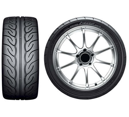 Yokohama ADVAN NEOVA AD08RS tyre — front and side views