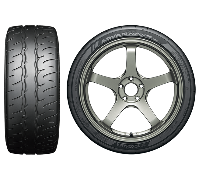 Yokohama ADVAN NEOVA AD09 tyre — front and side views