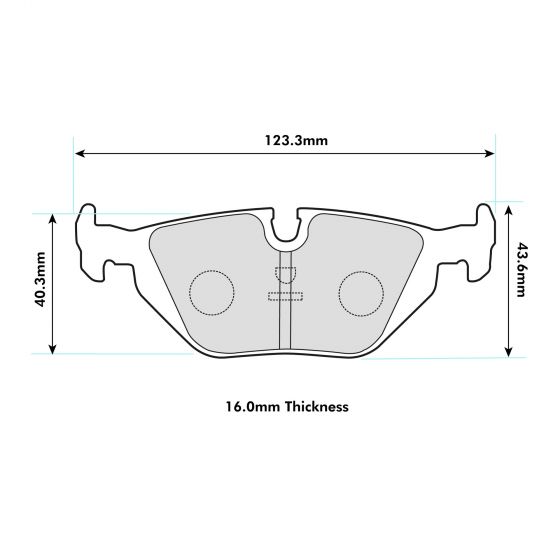 BMW All E36 Rear (excluding M3) Performance Brake Pad 8002 ProTrack