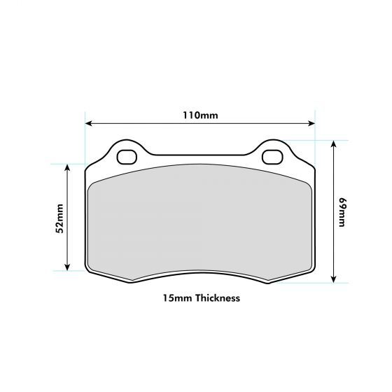 Leon (1M1) 1.8T Cupra R Performance Brake Pad 8003 ProTrack