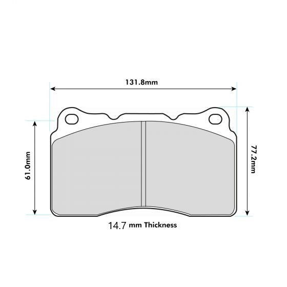 ALFA 159 Front Performance Brake Pads 8017 14.7mm thick ProTrack