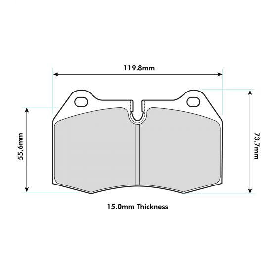 MINI with Brembo Front Performance Brake Pads 8071 ProTrack
