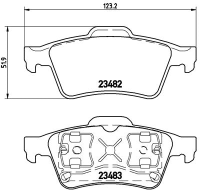 Renault Megane II RS 225 Rear ProTrack with Teves Performance Brake Pads 8152PT Default Title