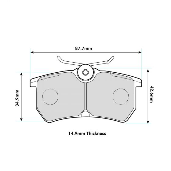 Focus RS MK1  Rear Performance Brake Pads 8171 ProTrack