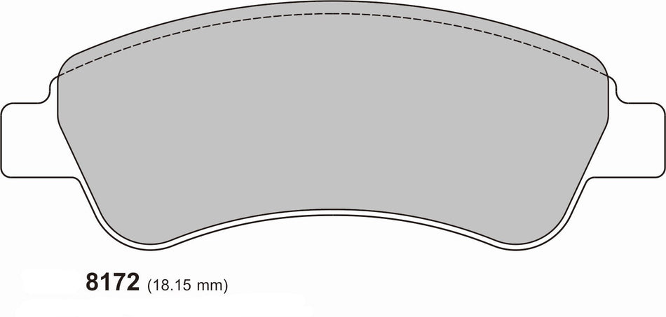 CITROEN DS3 Front Performance Brake Pads PBS 8172 ProTrack