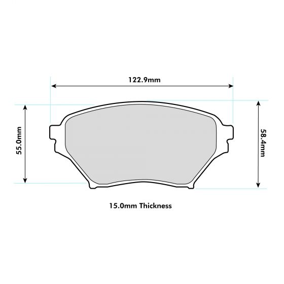 Mazda MX5 (NB) - SVT Sport / MazdaSpeed Front Performance Brake Pads 8182 ProTrack