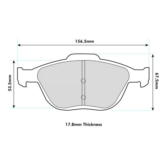 Ford Focus ST170 Front Performance Brake Pads 8197 ProTrack