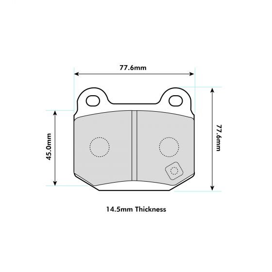 Lancer  2.0 Evo V(5)-IX(9) Rear Pads 8198 ProTrack