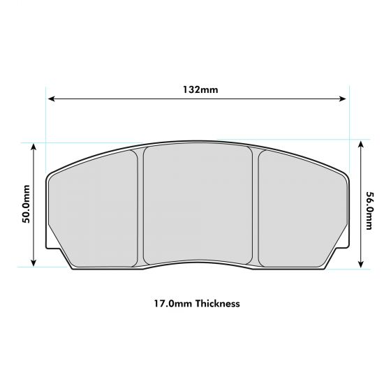 BRSCC FIESTA ST240 CHAMPIONSHIP Front brake pads 8223 ProTrack