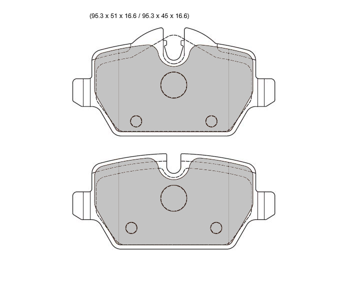 BMW 1 E87  PBS Prorace Rear  Pads 8331PR Default Title