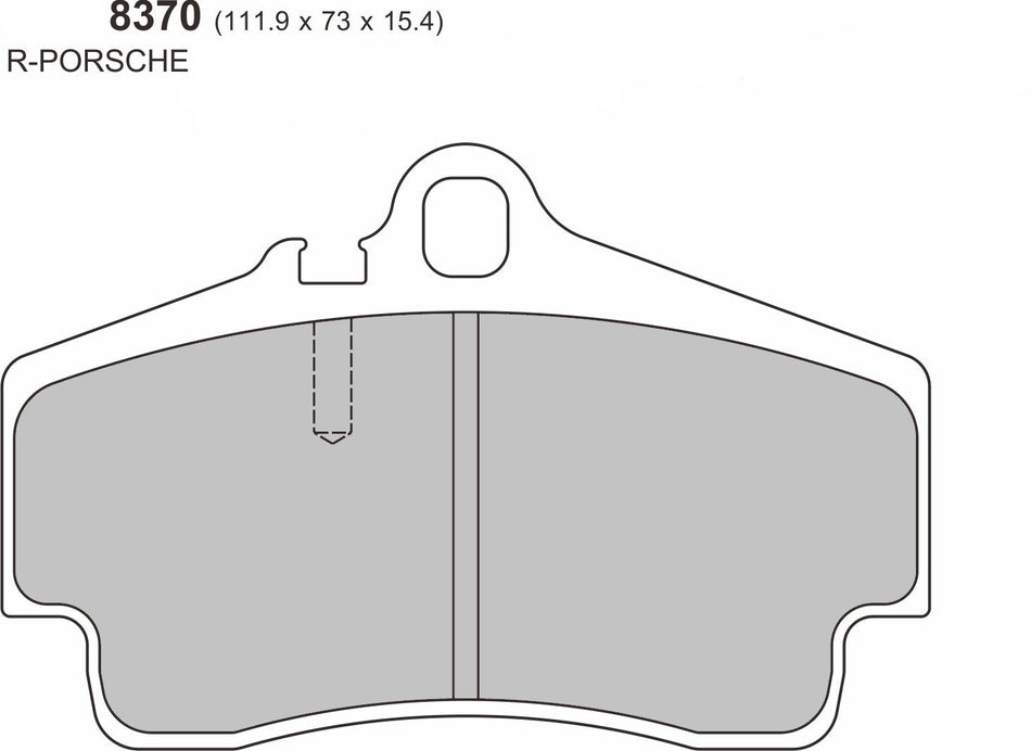 Porsche 718 BOXSTER (982) 2.0/2.5/GTS  2016  REAR Performance Brake Pad   8370 ProRace