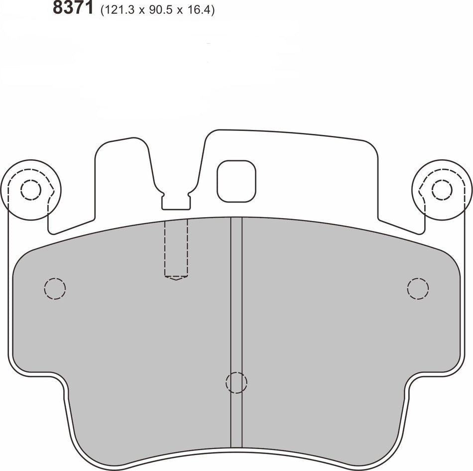 PORSCHE 911 (996) 3.6 Carrera (01-05) Front Performance Brake Pads 8371 ProRace