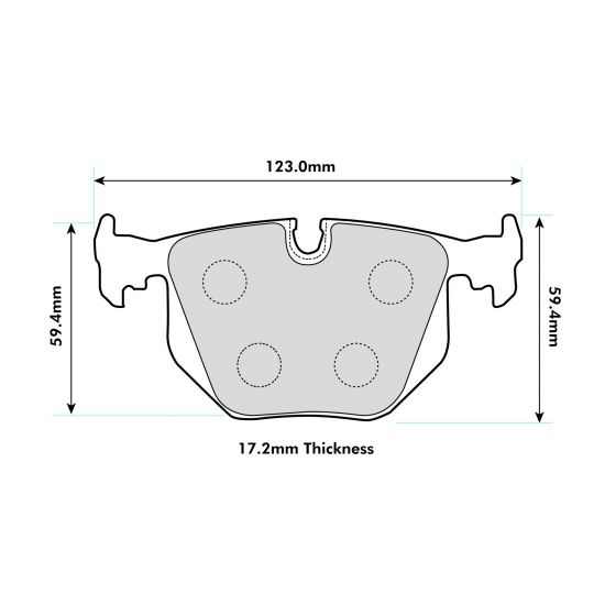 BMW All E46 330 models Rear Pads 8422 ProTrack