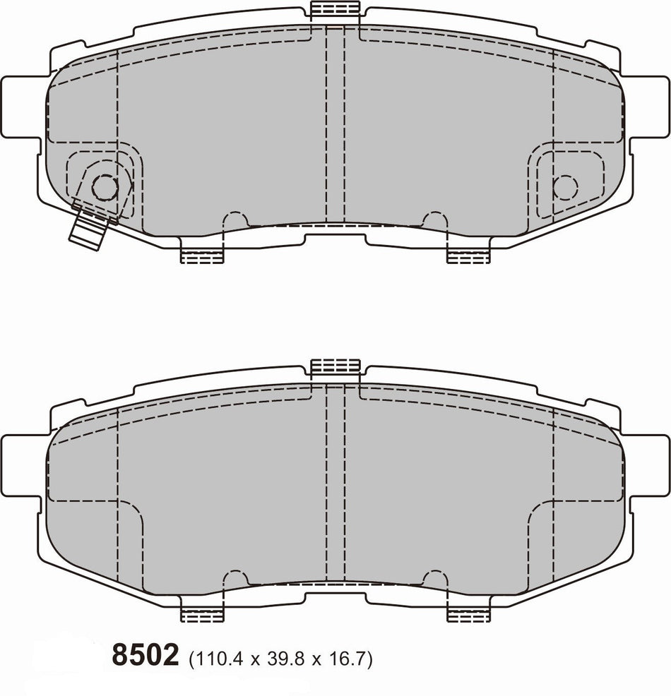 SUBARU BRZ Rear Performance Brake Pads 8502 ProTrack