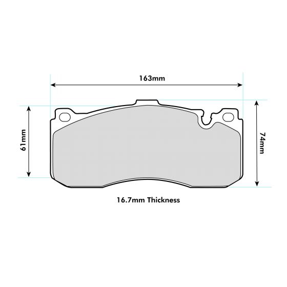 MINI (R56)John Cooper Works GP 2012 2013 PBS Prorace front Pads 8594PR Default Title