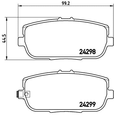 Mazda MX5 MK3 (NC) Race Brake Pads - 1.8 / 2.0 Rear Pads 8614 ProTrack