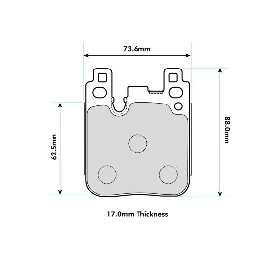 PBS Rear Pads 8686 ProTrack