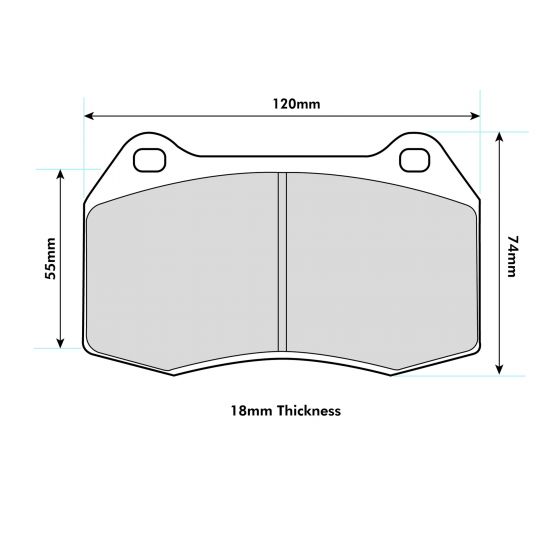 FERRARI 550   performance brake pads 0904 ProRace