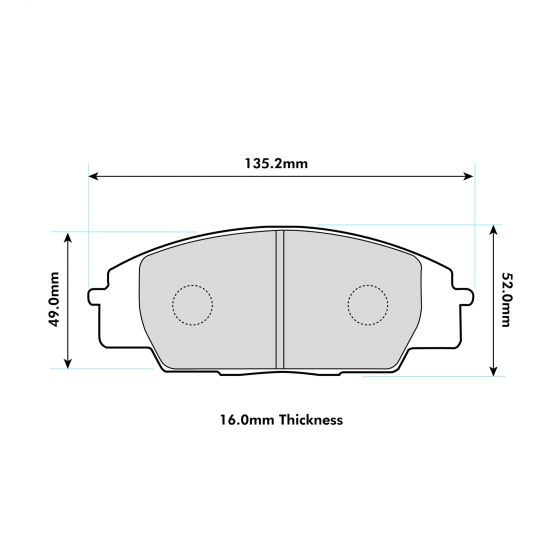 Honda S2000 Front Performance Brake Pads 0991 ProTrack