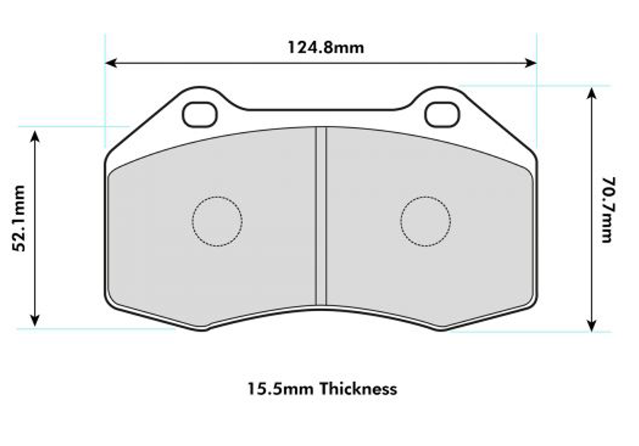 ABARTH 5oo Performance Brake Pad with Brembo Caliper 8541 ProTrack