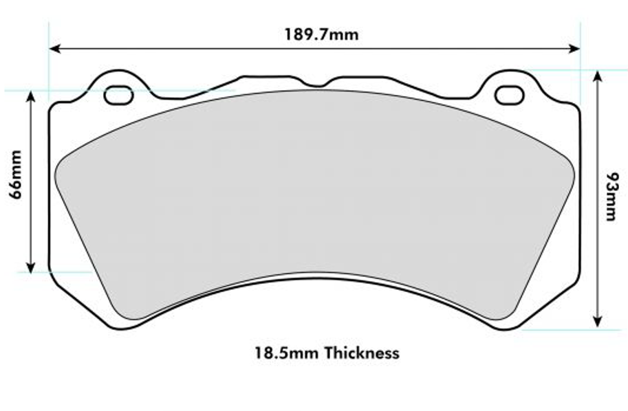 FERRARI	458	Spider/Speciale 4500cc 445 2009-2015 PBS front Pads 8571 ProTrack