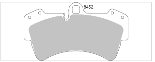 Audi Q7 3.0 TDI QUATTRO Front Performance Brake Pads 8452 ProTrack