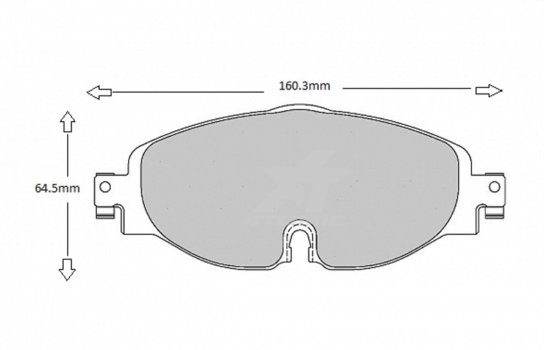 AUDI, SEAR, SEAT, SKODA, VW Front PBS 8638 Performance Brake Pads cross ref Ferodo FCP4433 ProTrack