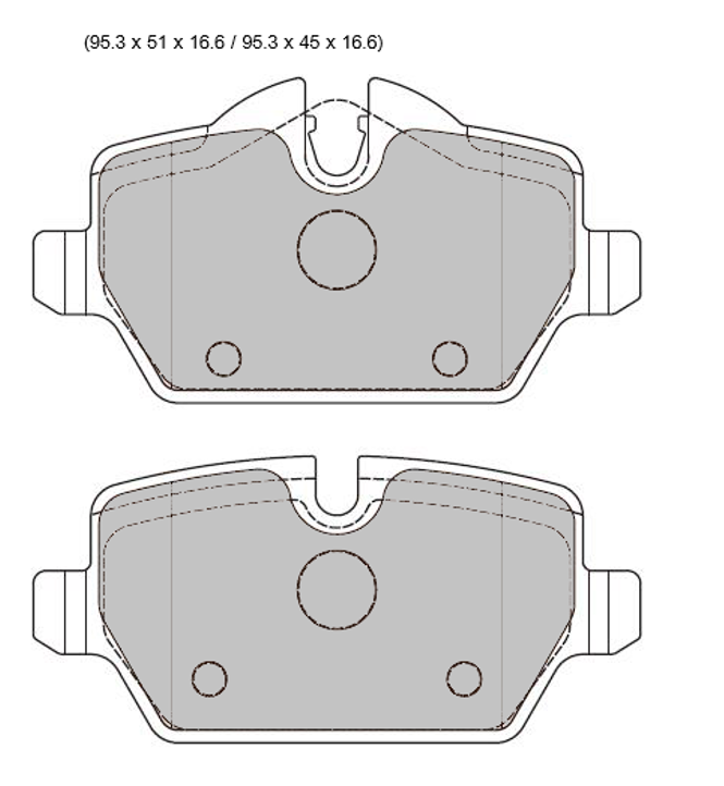 BMW one series  Rear Pads 8331PR ProRace