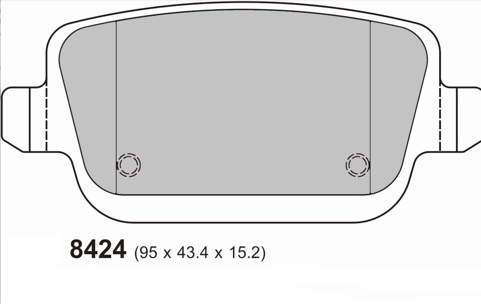 Ford Focus RS MK2 Rear Performance Brake Pads 8424 ProTrack